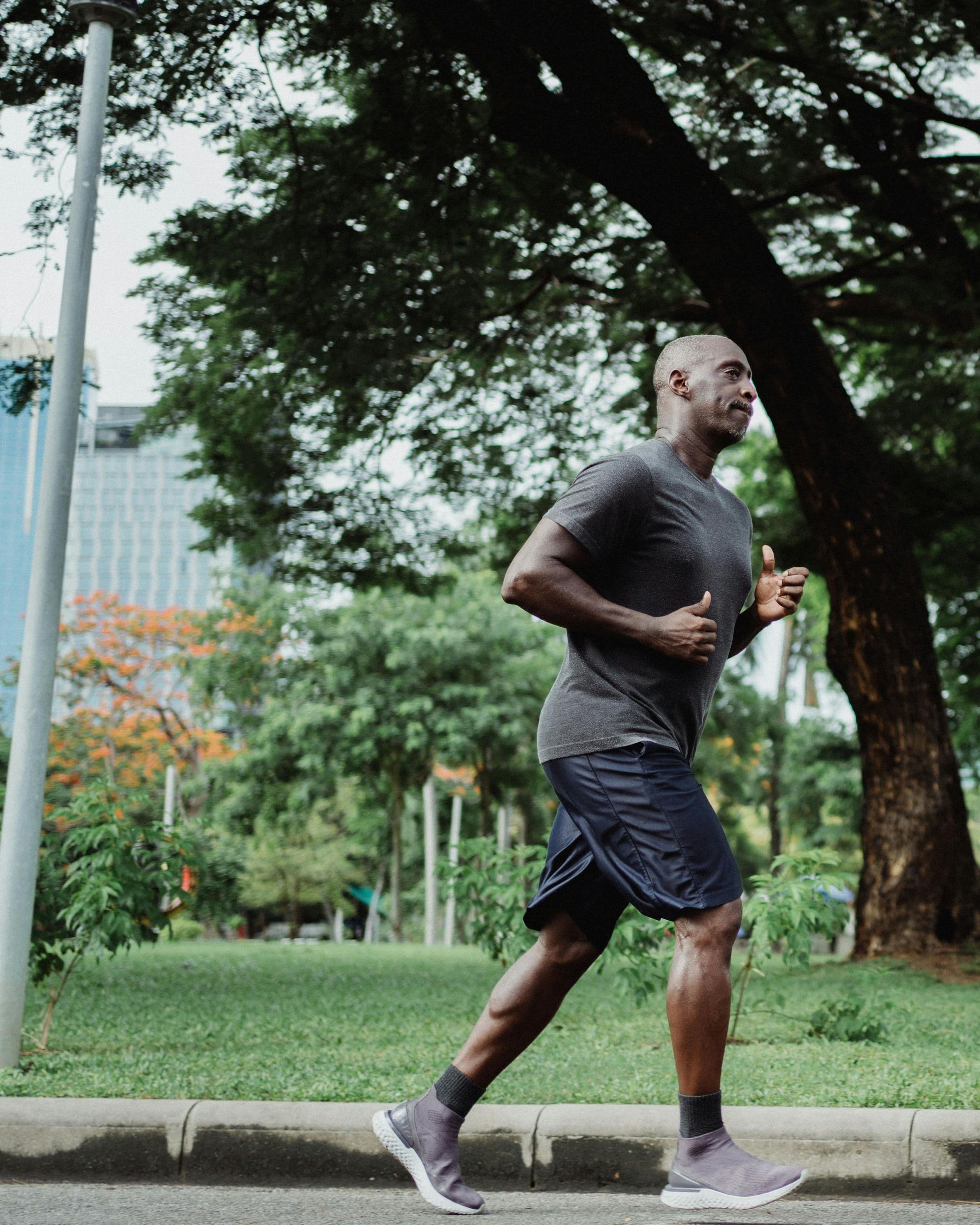 Jogging dans le parc Clichy-Batignolles - Martin Luther King